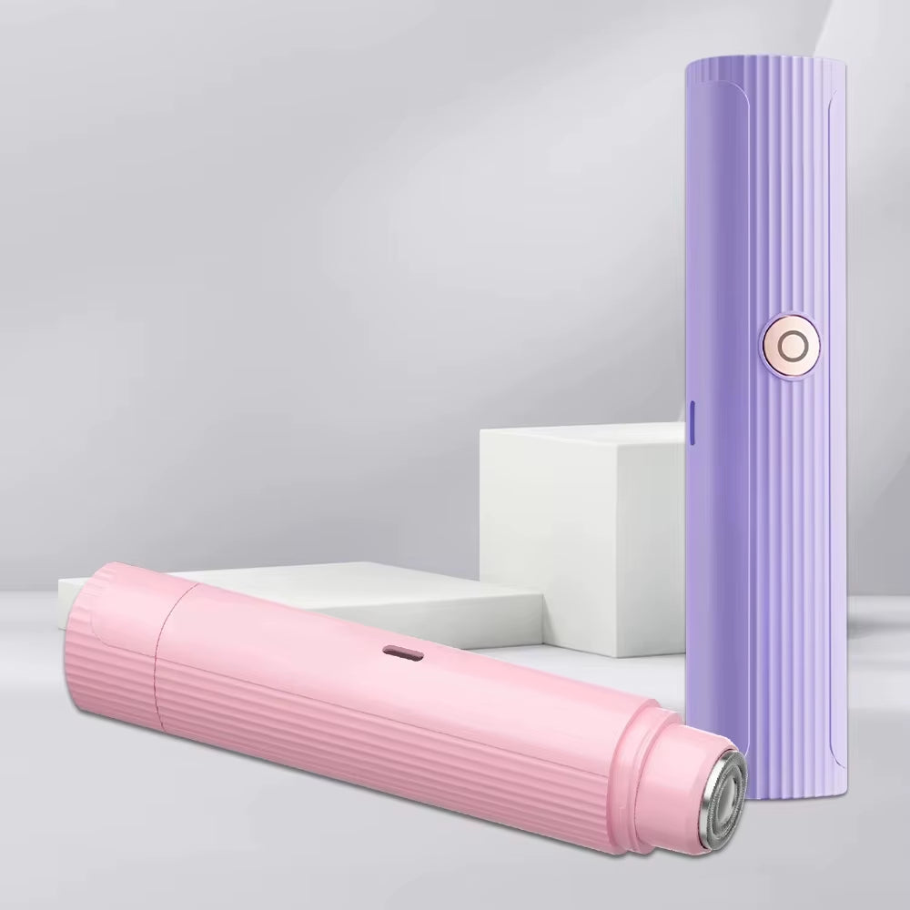 2025 New 2In1 Electric Razor for Women Painless Hair Removal Rechargeable Body Trimmer Underarm Mustache Epilator Shaver