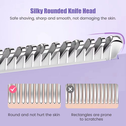 2025 New 2In1 Electric Razor for Women Painless Hair Removal Rechargeable Body Trimmer Underarm Mustache Epilator Shaver